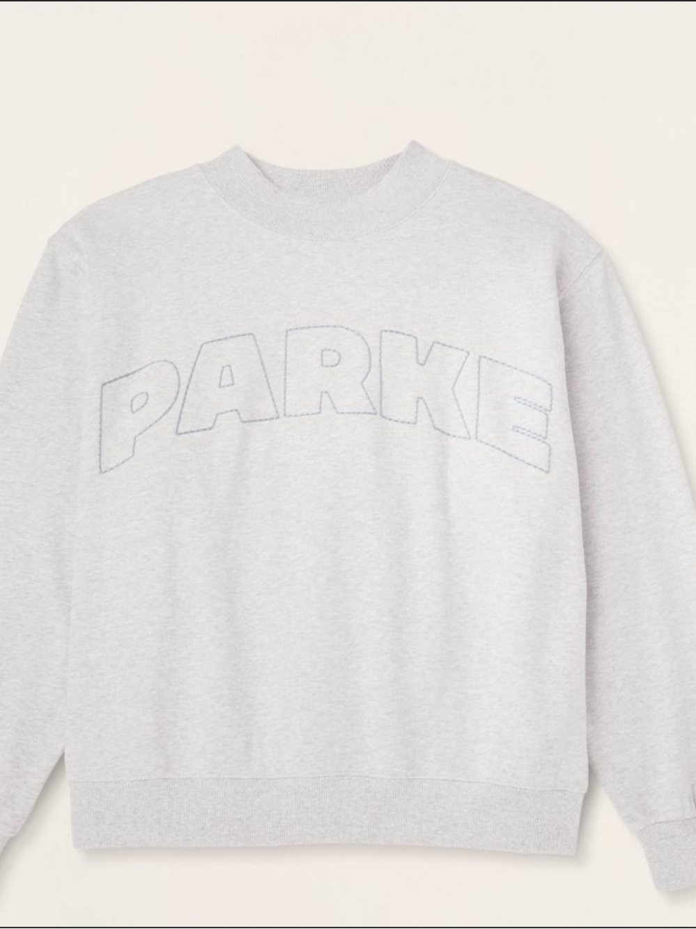 nwt parke x target gray mockneck pullover sweater xxs/xs - Picture 6 of 6